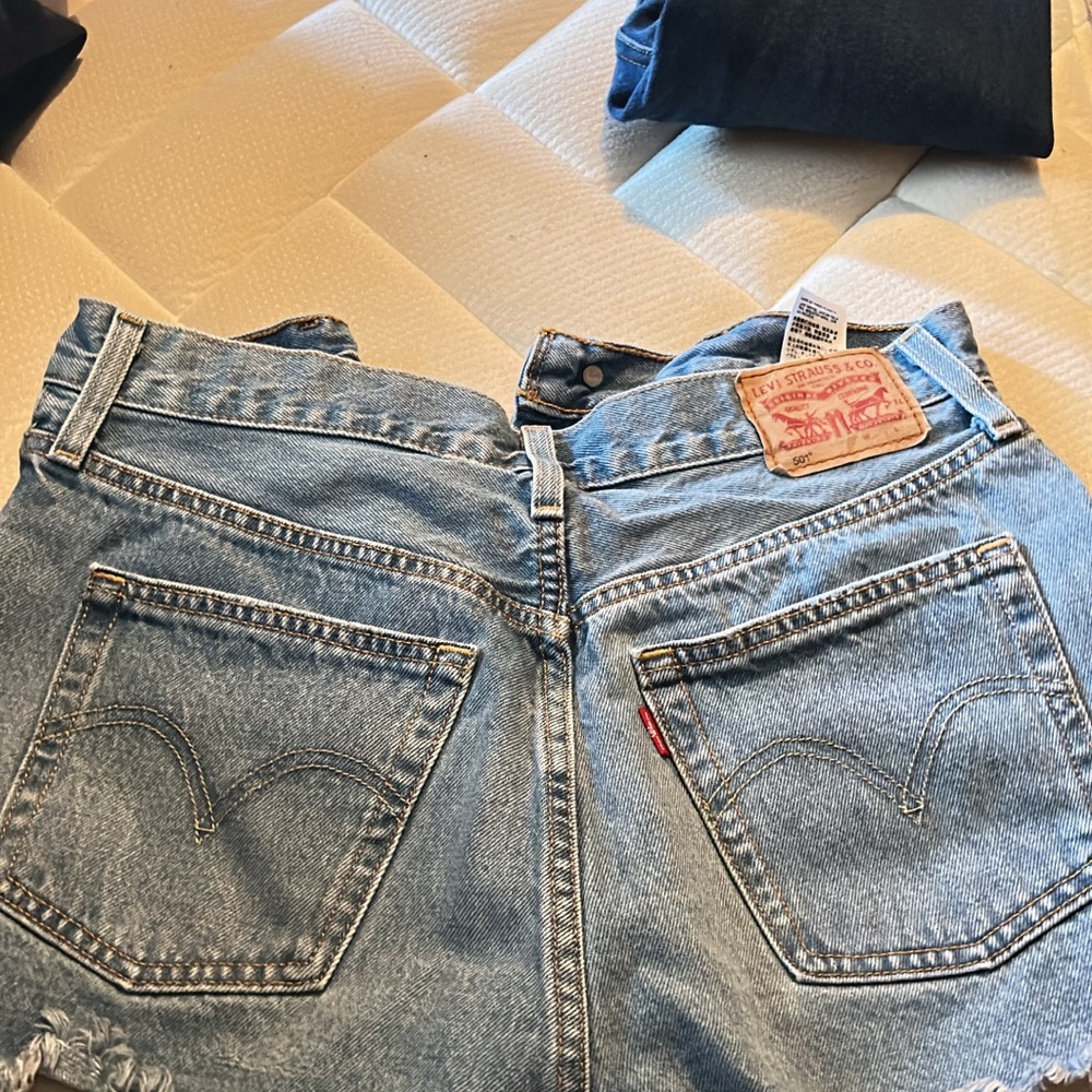 Levi's Light Blue Vintage-Inspired Denim Shorts